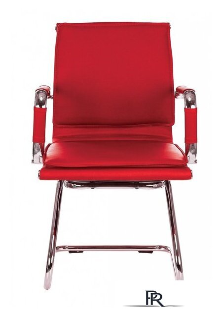 Офисный стул Бюрократ CH-993-Low-V (красный/низкая спинка/хром) - Изображение №2 — Интернет-магазин ПроЗаказ