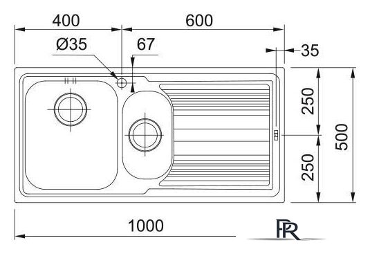 Кухонная мойка Franke Logica LLL 651-100 101.0086.252 - Изображение №2 — Интернет-магазин ПроЗаказ