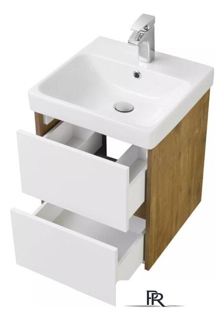  Акватон Тумба под умывальник Сканди 45 1A251601SDZ90 (белый/дуб рустик) - Изображение №2 — Интернет-магазин ПроЗаказ