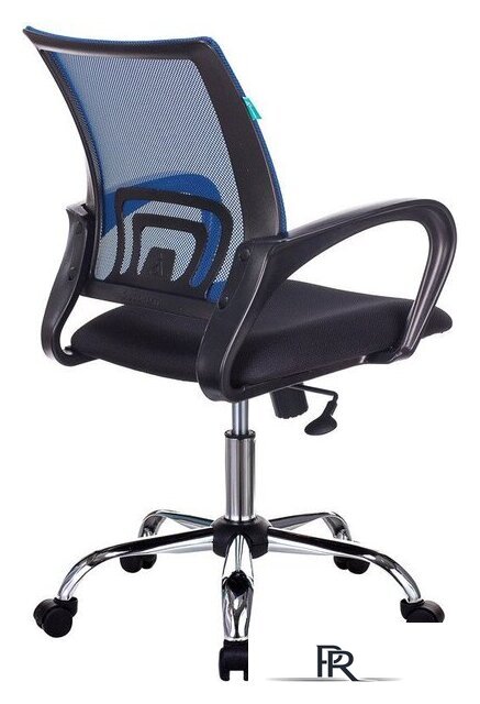 Офисное кресло Бюрократ CH-695NSL (синий TW-05 /черный TW-11/хром) - Изображение №4 — Интернет-магазин ПроЗаказ