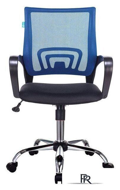 Офисное кресло Бюрократ CH-695NSL (синий TW-05 /черный TW-11/хром) - Изображение №2 — Интернет-магазин ПроЗаказ