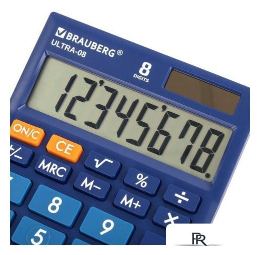 Бухгалтерский калькулятор BRAUBERG Ultra-08-BU 250508 (синий) - Изображение №7 — Интернет-магазин ПроЗаказ