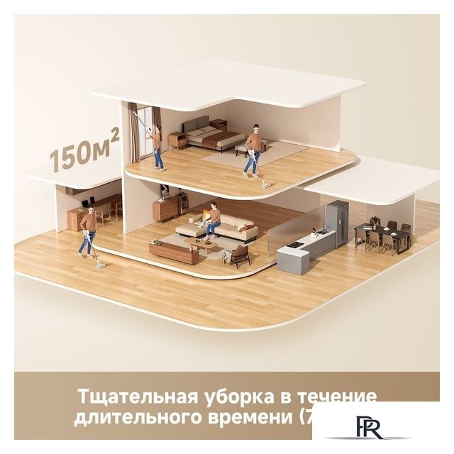 Пылесос Dreame Cordless Vacuum Cleaner R10s VZV22A (евровилка, белый) - Изображение №9 — Интернет-магазин ПроЗаказ