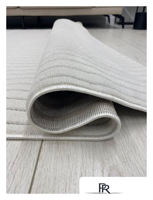 Ковер для жилой комнаты Radjab Carpet Сканди Сизаль Прямоугольник 10980A 13055RK (1.6x2.3, Cream/Cream) - Изображение №4 — Интернет-магазин ПроЗаказ