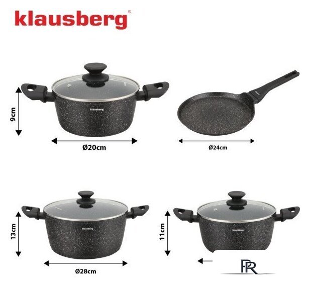 Набор кастрюль Klausberg KB-7962 - Изображение №5 — Интернет-магазин ПроЗаказ