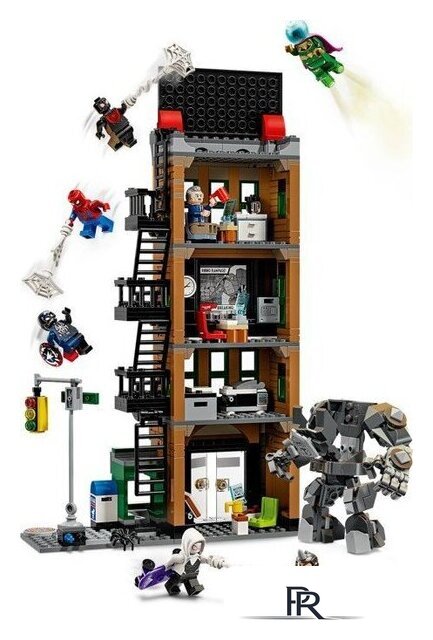 Конструктор LEGO Marvel 76342 Spider-Man Человек-паук против Мистерио: Дейли Бьюгл - Изображение №3 — Интернет-магазин ПроЗаказ