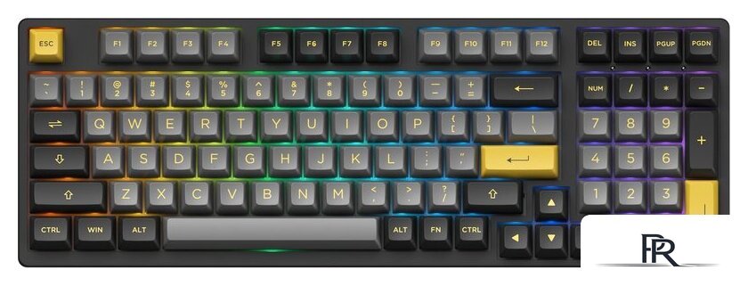 Клавиатура Akko 3098N Black & Gold (TTC Gold Pink) - Изображение №1 — Интернет-магазин ПроЗаказ