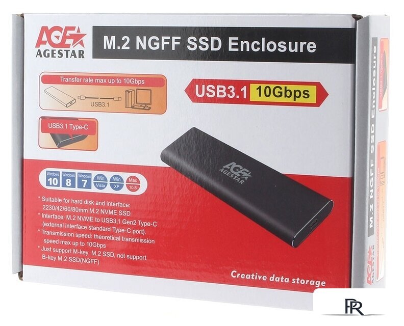 Бокс для накопителей M.2 AgeStar 31UBNV1C - Изображение №3 — Интернет-магазин ПроЗаказ