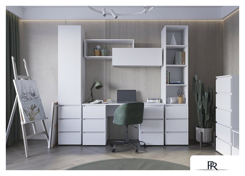 Стеллаж Стендмебель Хелен ПН 02 (белый/белый) - Изображение №5 — Интернет-магазин ПроЗаказ