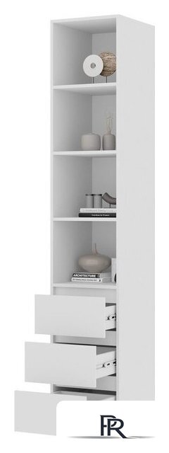 Стеллаж Стендмебель Хелен ПН 02 (белый/белый) - Изображение №2 — Интернет-магазин ПроЗаказ