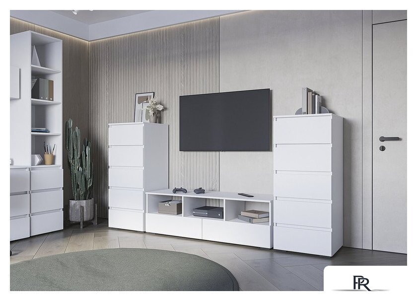 Стеллаж Стендмебель Хелен ПН 02 (белый/белый) - Изображение №3 — Интернет-магазин ПроЗаказ