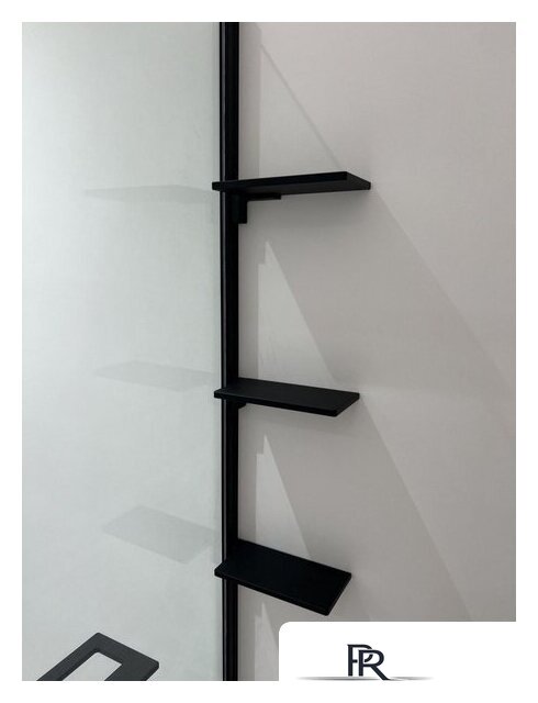 Душевая стенка Adema Риббер 120 Walk-In (черный) - Изображение №3 — Интернет-магазин ПроЗаказ