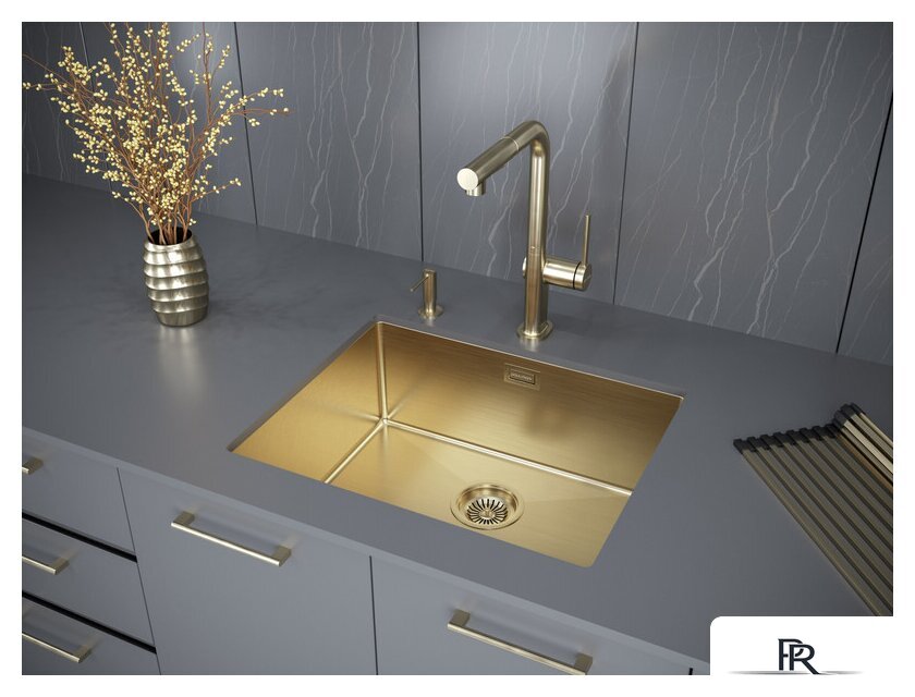 Кухонная мойка Paulmark Next 54 Uni PM215444-BG (золото/брашированное золото) - Изображение №5 — Интернет-магазин ПроЗаказ