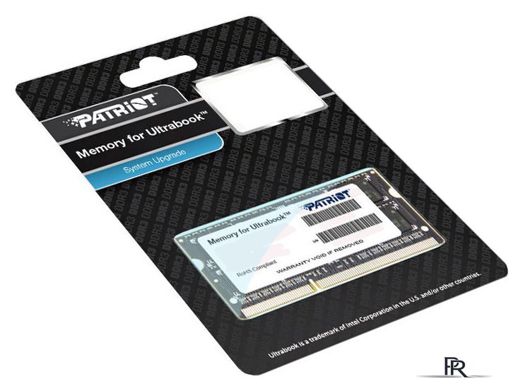 Оперативная память Patriot Memory for Ultrabook 4GB DDR3 SO-DIMM PC3-12800 (PSD34G1600L81S) - Изображение №4 — Интернет-магазин ПроЗаказ