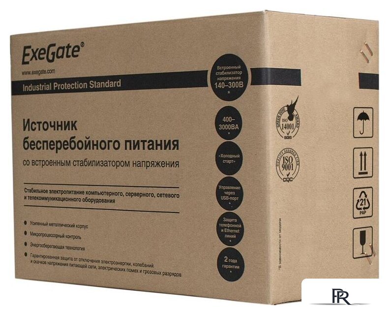 Источник бесперебойного питания ExeGate SpecialPro Smart LLB-2000.LCD.AVR.C13.RJ.USB - Изображение №3 — Интернет-магазин ПроЗаказ