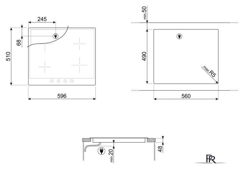 Варочная панель Smeg P864PO - Изображение №2 — Интернет-магазин ПроЗаказ