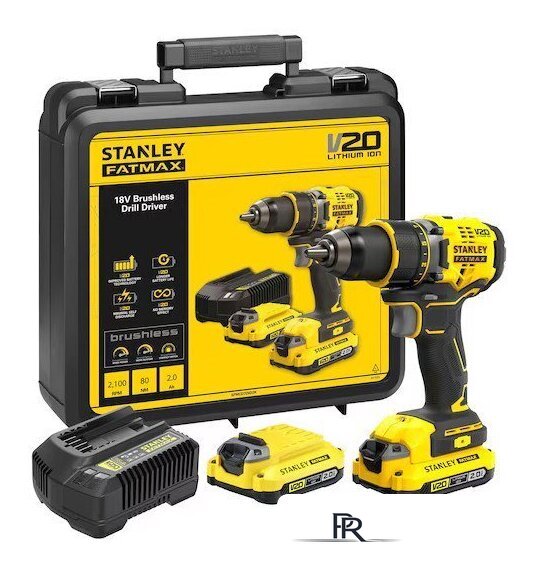 Дрель-шуруповерт Stanley SFMCD720D2K (с 2-мя АКБ, кейс) - Изображение №1 — Интернет-магазин ПроЗаказ