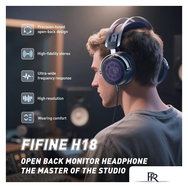 Наушники FIFINE H18 (черный) - Изображение №4 — Интернет-магазин ПроЗаказ