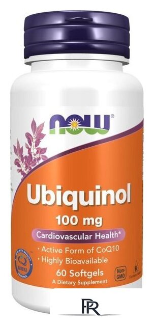 БАД Now Foods Ubiquinol 100 мг (60 капсул) - Изображение №1 — Интернет-магазин ПроЗаказ
