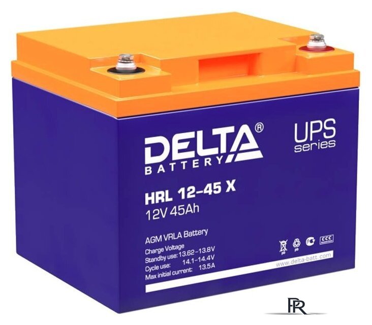 Аккумулятор для ИБП Delta HRL 12-45 X (12В/45 А·ч) - Изображение №1 — Интернет-магазин ПроЗаказ