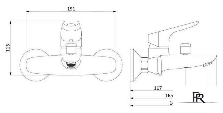 Смеситель RedBlu Origin Bit 771000300 - Изображение №3 — Интернет-магазин ПроЗаказ
