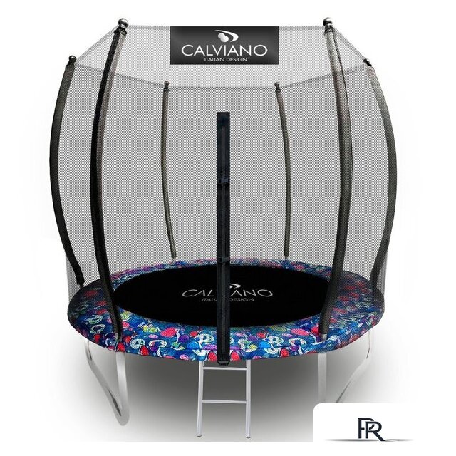 Батут Calviano Outside Master Smile 252 см - 8ft (внешняя сетка, с лестницей) - Изображение №1 — Интернет-магазин ПроЗаказ