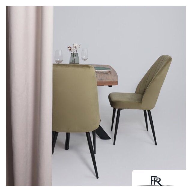 Стул Мамадома Leonard M (d12 Olive Lux/черный) - Изображение №3 — Интернет-магазин ПроЗаказ