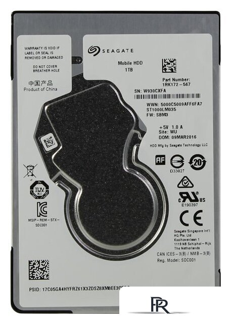 Жесткий диск Seagate Mobile HDD 1TB [ST1000LM035] - Изображение №1 — Интернет-магазин ПроЗаказ