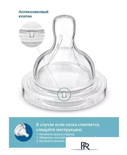 Набор бутылочек для кормления Philips Avent Anti-colic SCY103/02 (260 мл, 2 шт) - Изображение №3 — Интернет-магазин ПроЗаказ