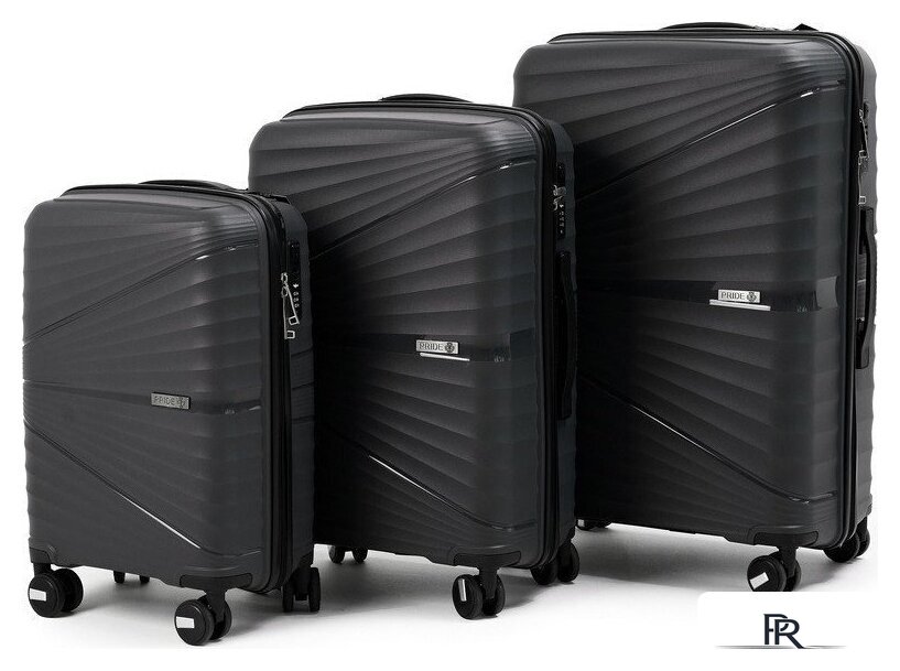 Чемодан-спиннер Pride PP-9702 (L, темно-серый) - Изображение №11 — Интернет-магазин ПроЗаказ