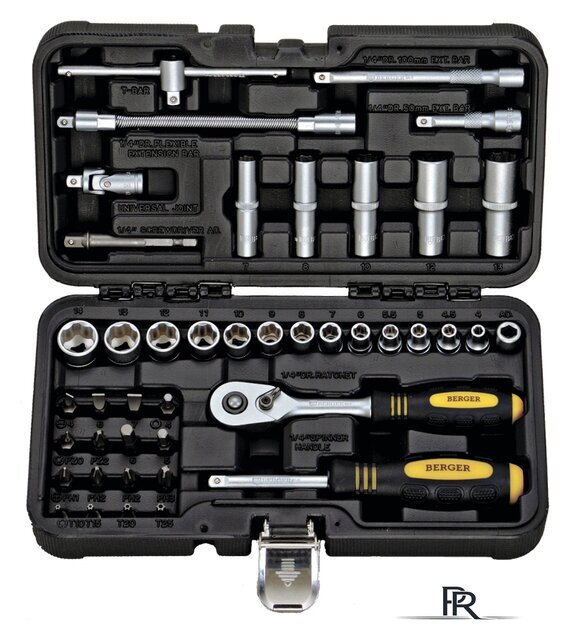 Универсальный набор инструментов Berger BG043-14 (43 предмета) - Изображение №1 — Интернет-магазин ПроЗаказ