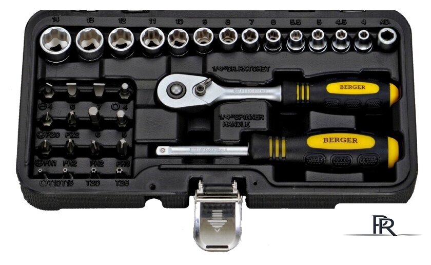 Универсальный набор инструментов Berger BG043-14 (43 предмета) - Изображение №3 — Интернет-магазин ПроЗаказ