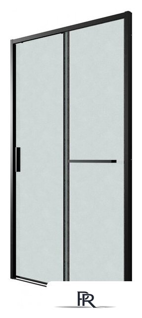 Душевая дверь Grossman Style 130x195 100.K33.05.130.21.02 (черный матовый/стекло шиншилла) - Изображение №2 — Интернет-магазин ПроЗаказ