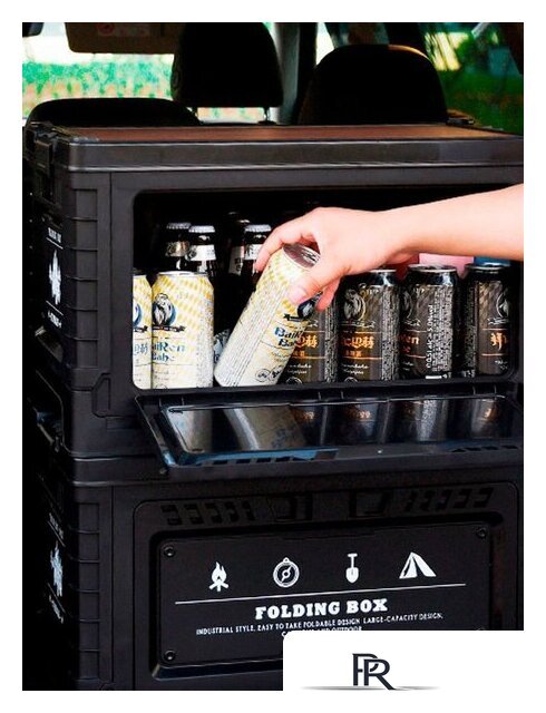 Органайзер для хранения Happy Home складной со столиком HH-012 60 л (черный) - Изображение №3 — Интернет-магазин ПроЗаказ