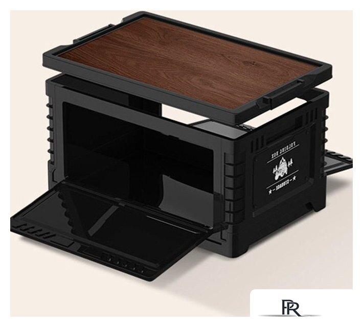 Органайзер для хранения Happy Home складной со столиком HH-012 60 л (черный) - Изображение №2 — Интернет-магазин ПроЗаказ