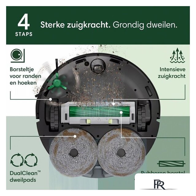 Робот-пылесос iRobot Roomba Plus 405 Combo Robot + AutoWash Dock (черный) - Изображение №8 — Интернет-магазин ПроЗаказ