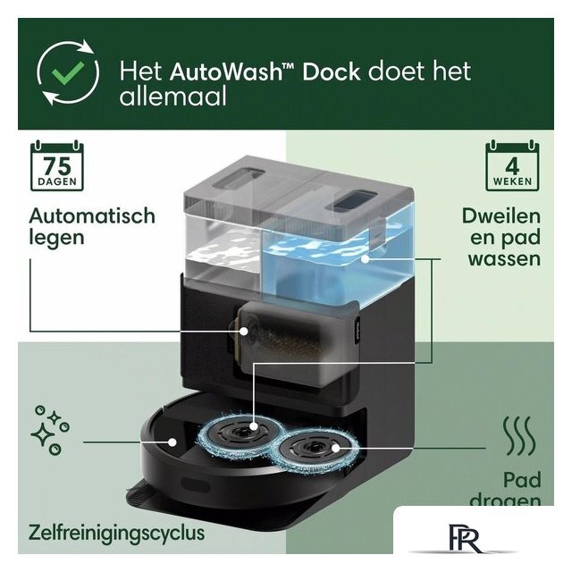 Робот-пылесос iRobot Roomba Plus 405 Combo Robot + AutoWash Dock (черный) - Изображение №5 — Интернет-магазин ПроЗаказ