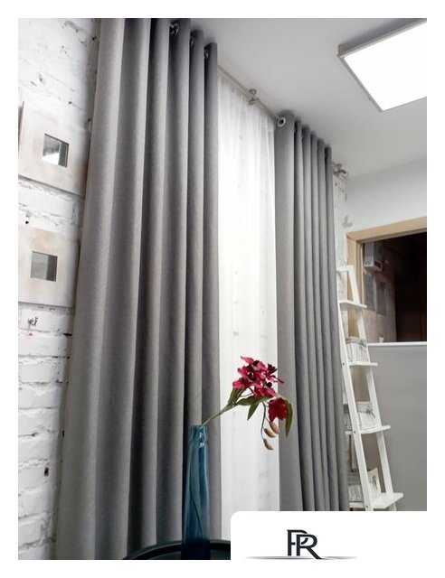 Штора Модный текстиль 01L1 112MT6670M28 (250x210, средне серый) - Изображение №3 — Интернет-магазин ПроЗаказ