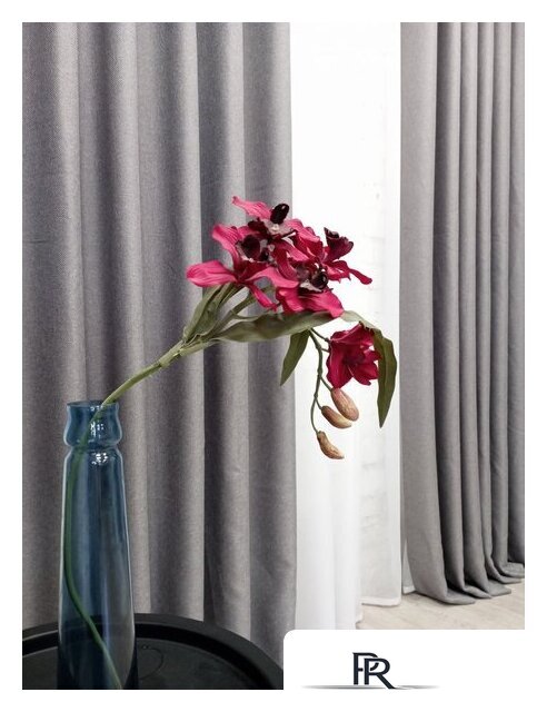 Штора Модный текстиль 01L1 112MT6670M28 (250x210, средне серый) - Изображение №4 — Интернет-магазин ПроЗаказ