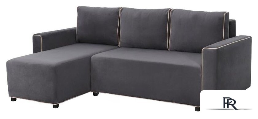 Угловой диван Мебельград Некст Стандарт (альба темно-серый/альба бежевый) - Изображение №1 — Интернет-магазин ПроЗаказ