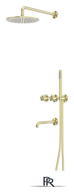Душевая система  Abber Wasser Kreis 316 AF8150BG (золото брашированное) - Изображение №1 — Интернет-магазин ПроЗаказ