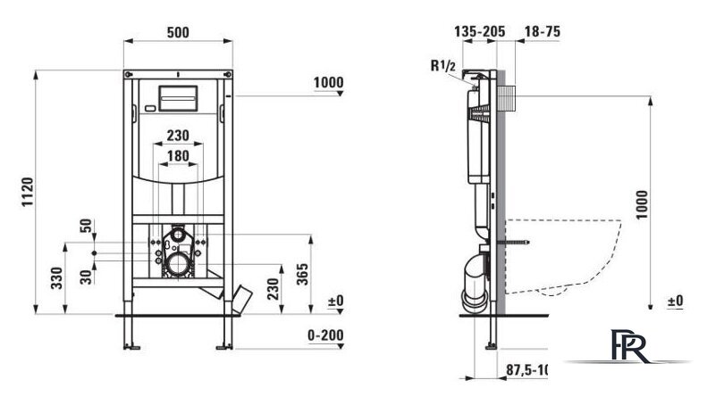 Инсталляция для унитаза Laufen Ineolink H9201140000001 - Изображение №3 — Интернет-магазин ПроЗаказ