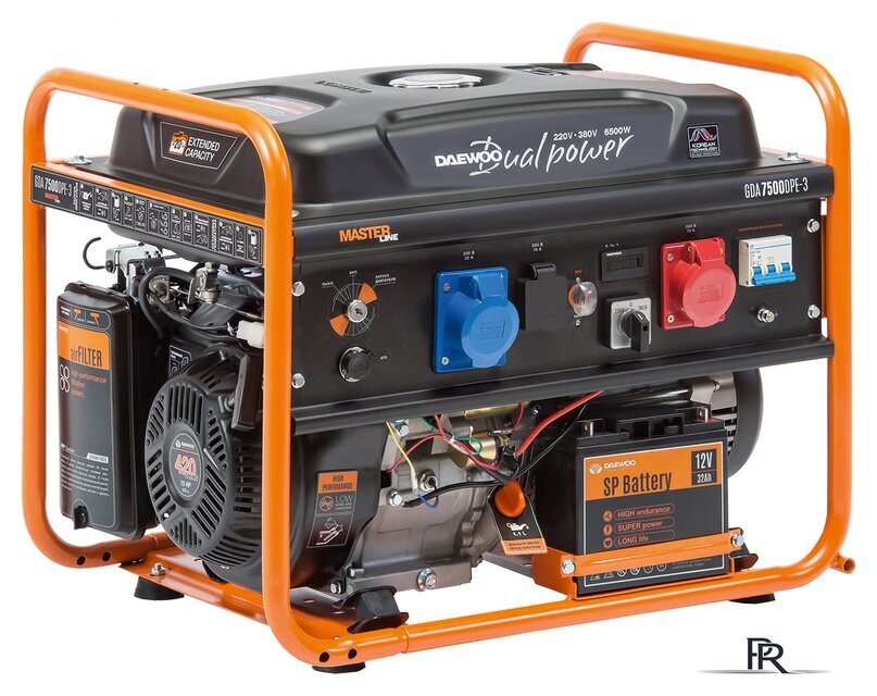 Бензиновый генератор Daewoo Power GDA 7500DPE-3 - Изображение №1 — Интернет-магазин ПроЗаказ