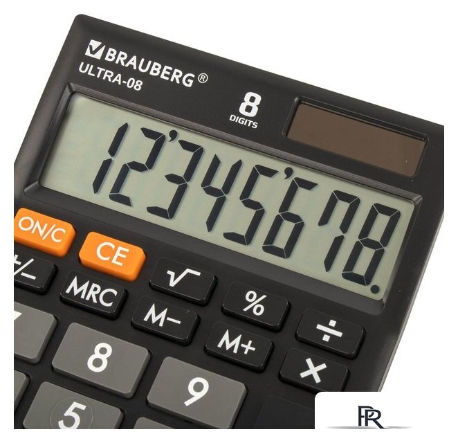 Бухгалтерский калькулятор BRAUBERG Ultra-08-BK 250507 (черный) - Изображение №7 — Интернет-магазин ПроЗаказ