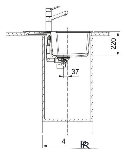 Кухонная мойка Franke Urban UBG 611-62 114.0687.263 (оникс) - Изображение №3 — Интернет-магазин ПроЗаказ