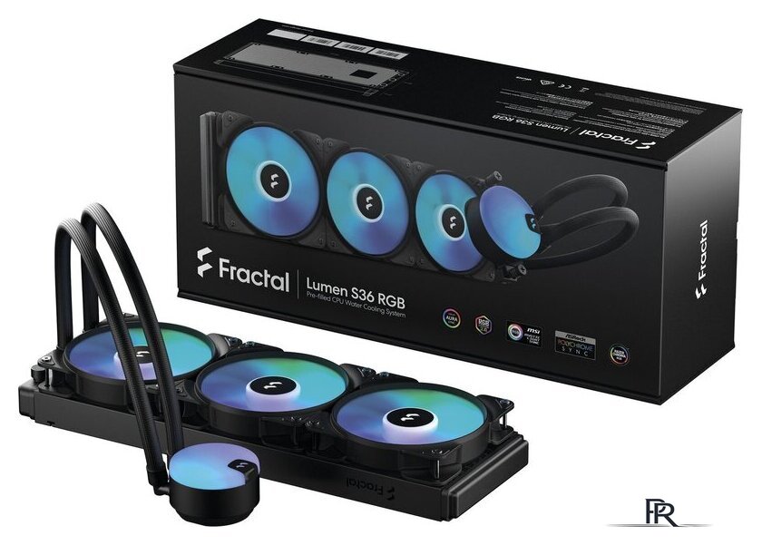 Система жидкостного охлаждения для процессора Fractal Design Lumen S36 RGB v2 FD-W-L1-S3612 - Изображение №2 — Интернет-магазин ПроЗаказ