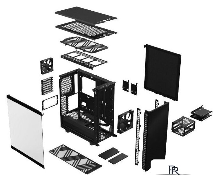 Корпус Fractal Design Define 7 Compact Black TG Light FD-C-DEF7C-03 - Изображение №6 — Интернет-магазин ПроЗаказ