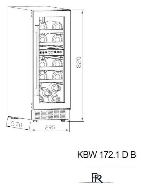 Винный шкаф Kernau KBW 172.1 D B - Изображение №8 — Интернет-магазин ПроЗаказ