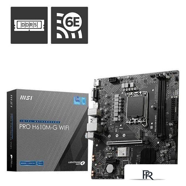 Материнская плата MSI Pro H610M-G WiFi - Изображение №5 — Интернет-магазин ПроЗаказ