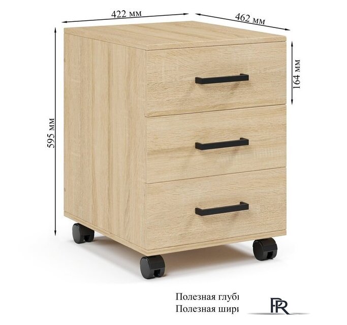 Тумба Soma ТМ3 (дуб сонома) - Изображение №4 — Интернет-магазин ПроЗаказ